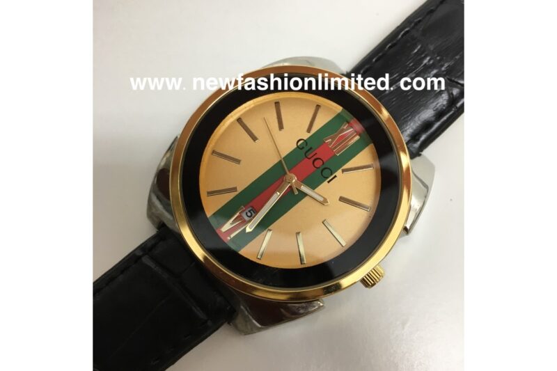 gucci watch black and gold