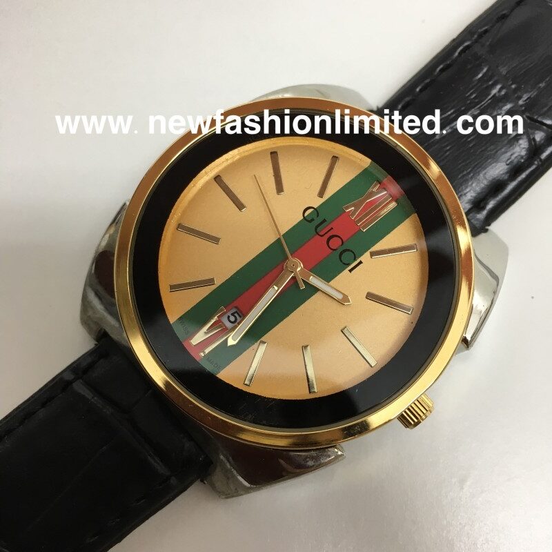 gucci watch black and gold