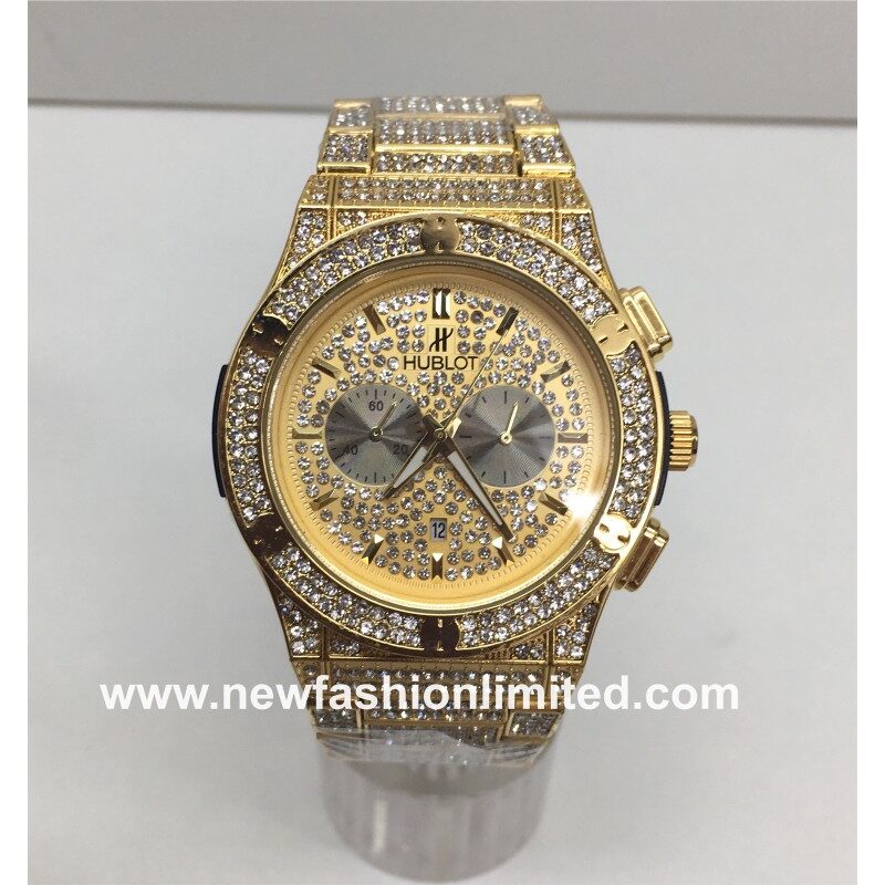 mens yellow gold watch