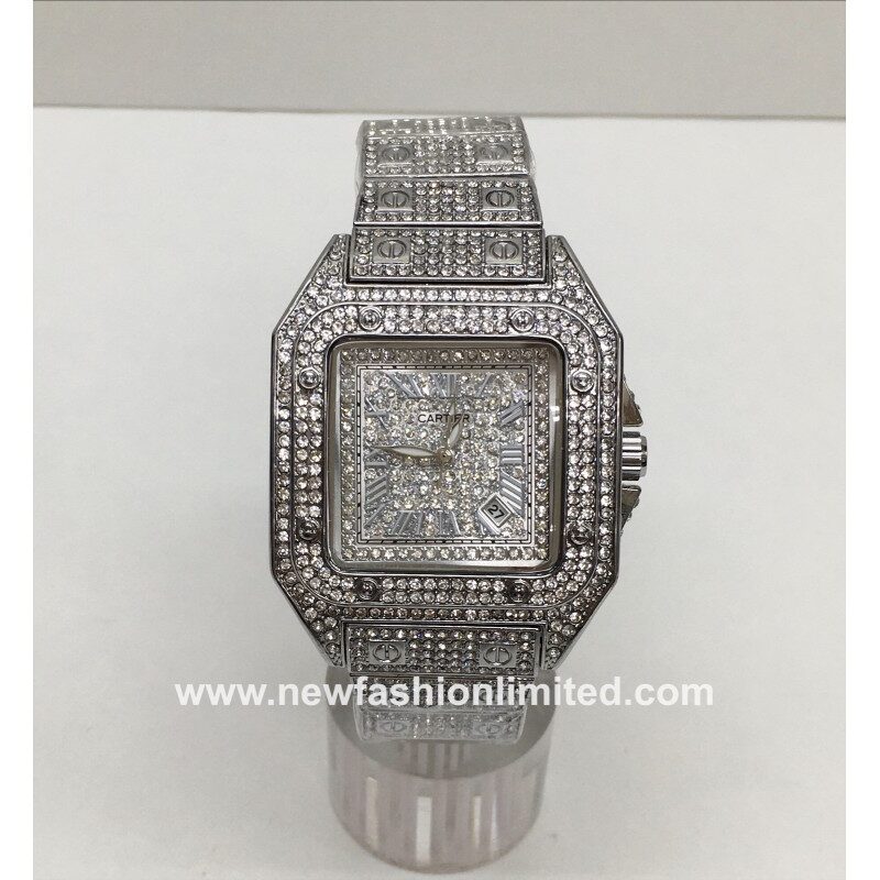 Diamond Full Silver Luxury Watch