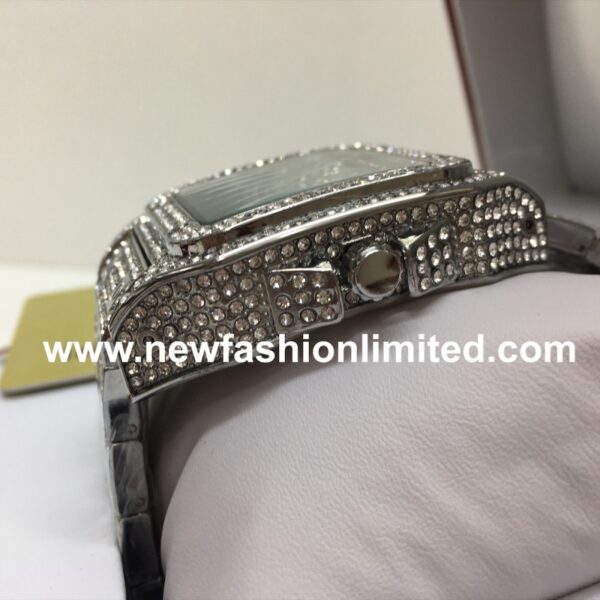 Buy Diamond Full Silver Luxury Watch Watch Zone London