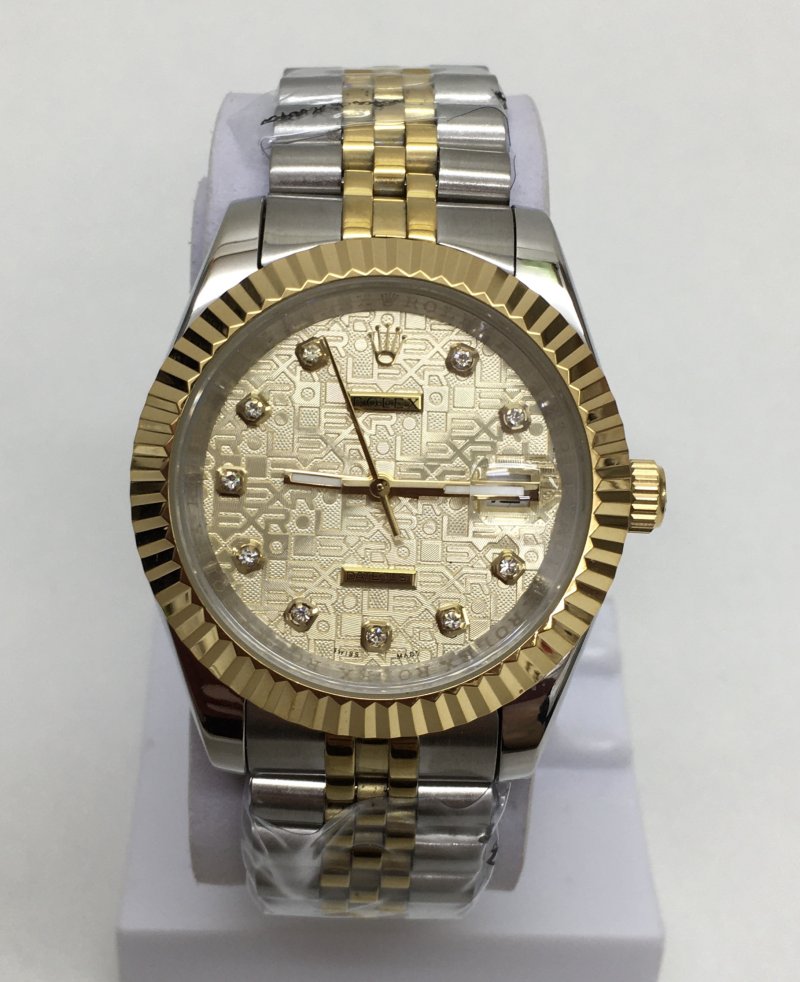 Rolex DateJust Omega Full Gold Watch