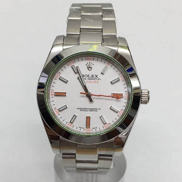 Fake Rolex Milgauss white watch