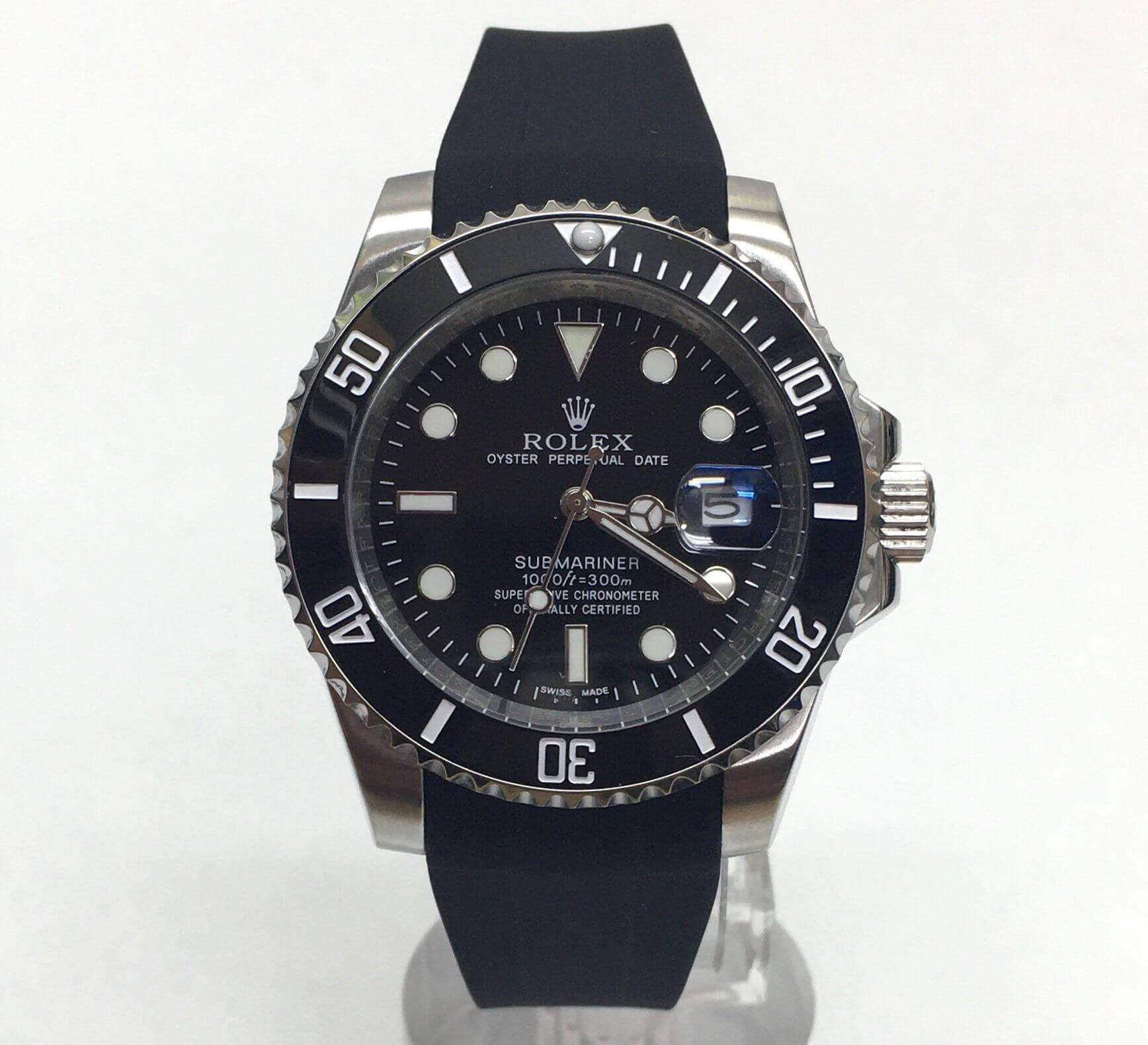 Fake Rolex Submariner Rubber Strap Watch