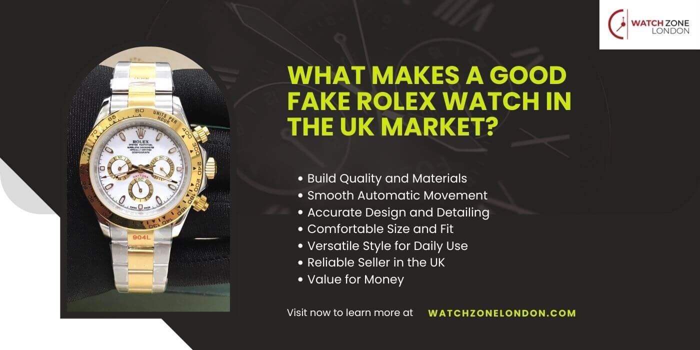 What Makes a Good Fake Rolex Watch in the UK Market?