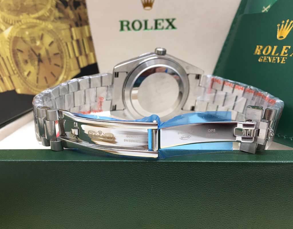 Rolex Day Date Blue Dial Replica Men's Watch UK - Image 4