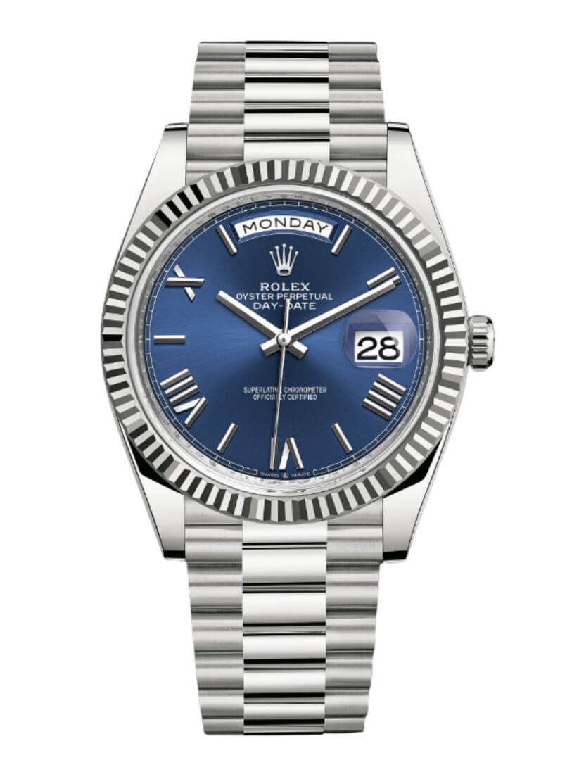 Rolex Day Date Blue Dial Replica Watch product profile photo
