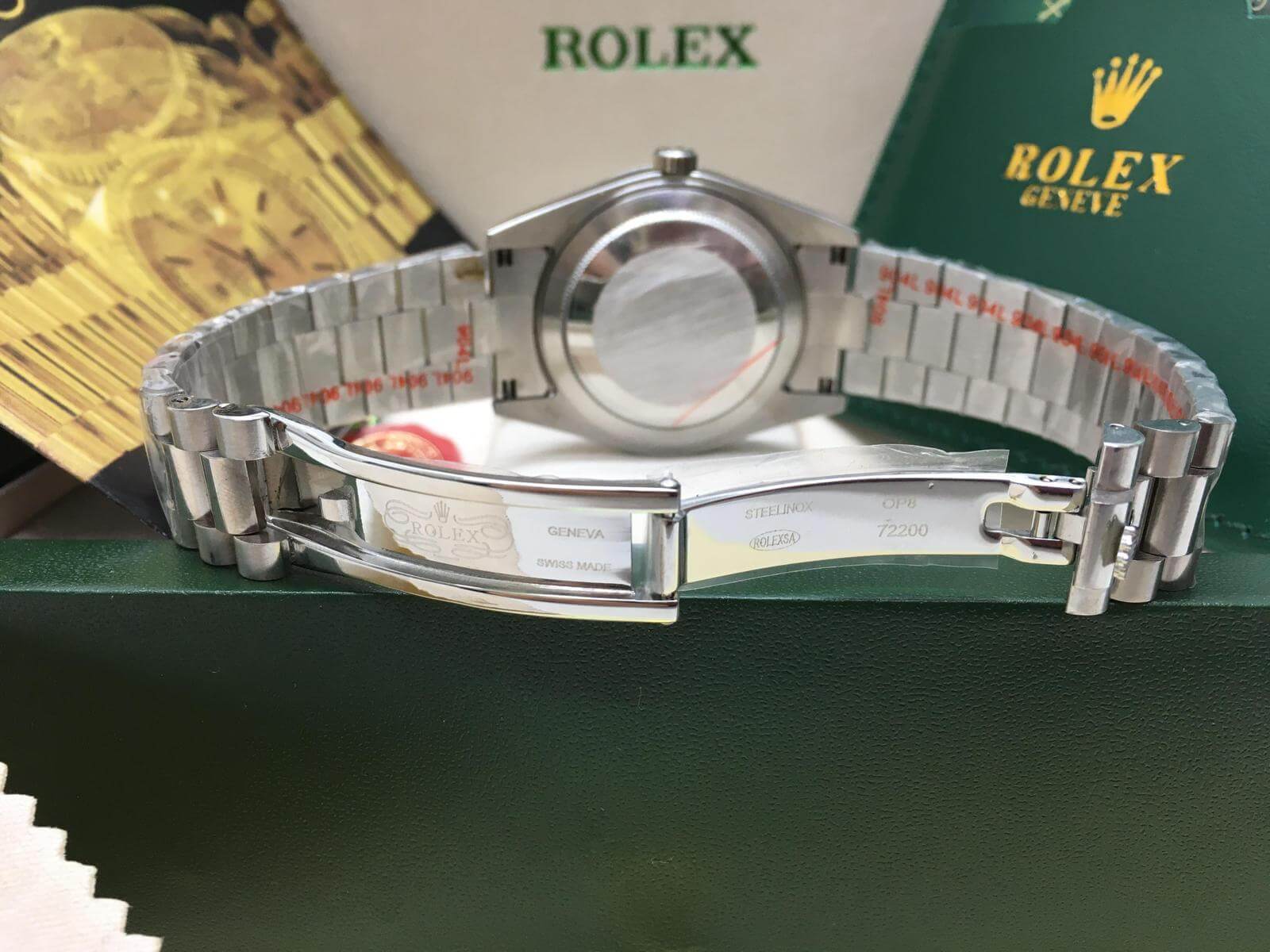 Rolex Day Date White Oyster Perpetual Watch UK - Image 4