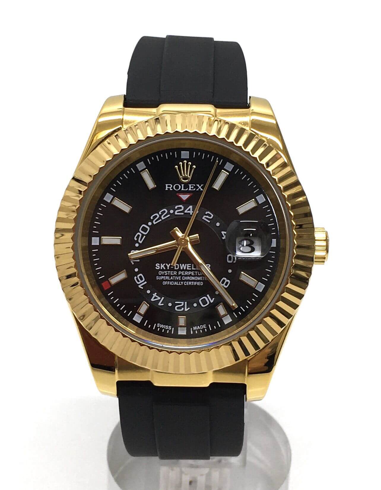 Replica Rolex Sky Dweller Gold tone